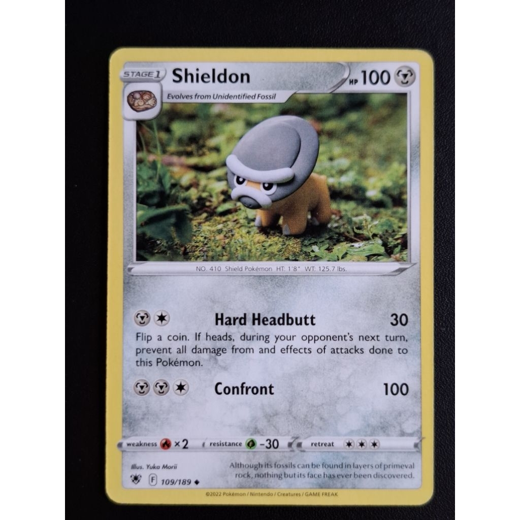kartu pokemon original common Shieldon F 109/189