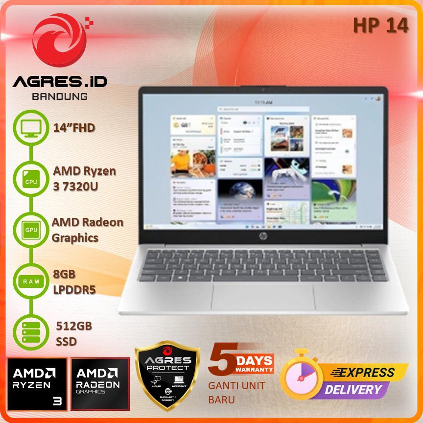 HP 14 RYZEN 3 7320 8GB 512GB 14.0 FHD IPS BLIT COPILOT