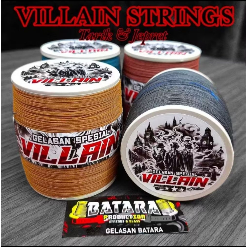 Gelasan Layangan VILLAIN Matot Tajam untuk tarik dan jepret super kuat dan tajam