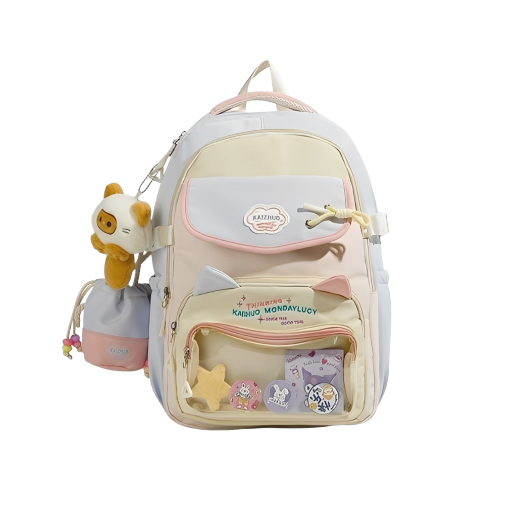 【COD】Tas Ransel Wanita/Tas Sekolah/Tas Kuliah/Ransel Wanita Korea/Tas Laptop Wanita/Ransel Sekolah
