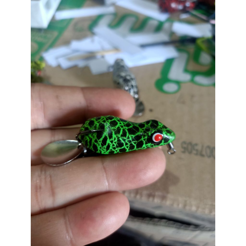 soft frog umpan casting