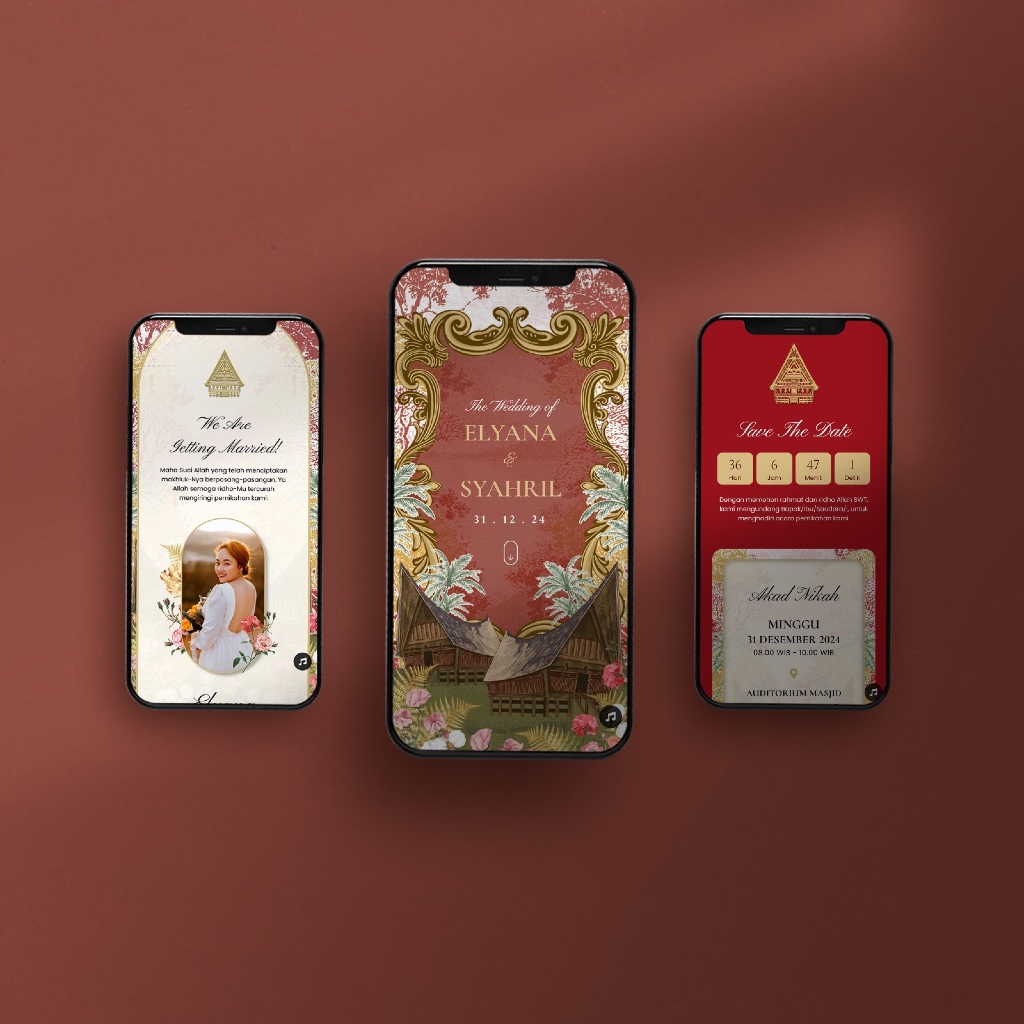 Undangan Pernikahan Digital Tema Adat - Adat Batak