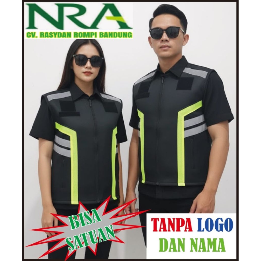 Polosan tanpa Logo Rompi Security  Rompi Security Terbaru Rompi Satpam Rompi Jaring Tebal Rompi Secu