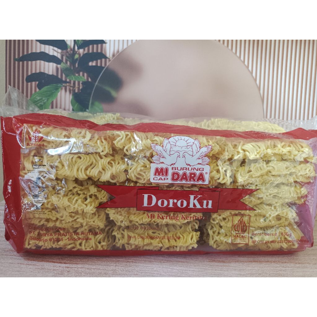 mie burung dara/mie kering keriting