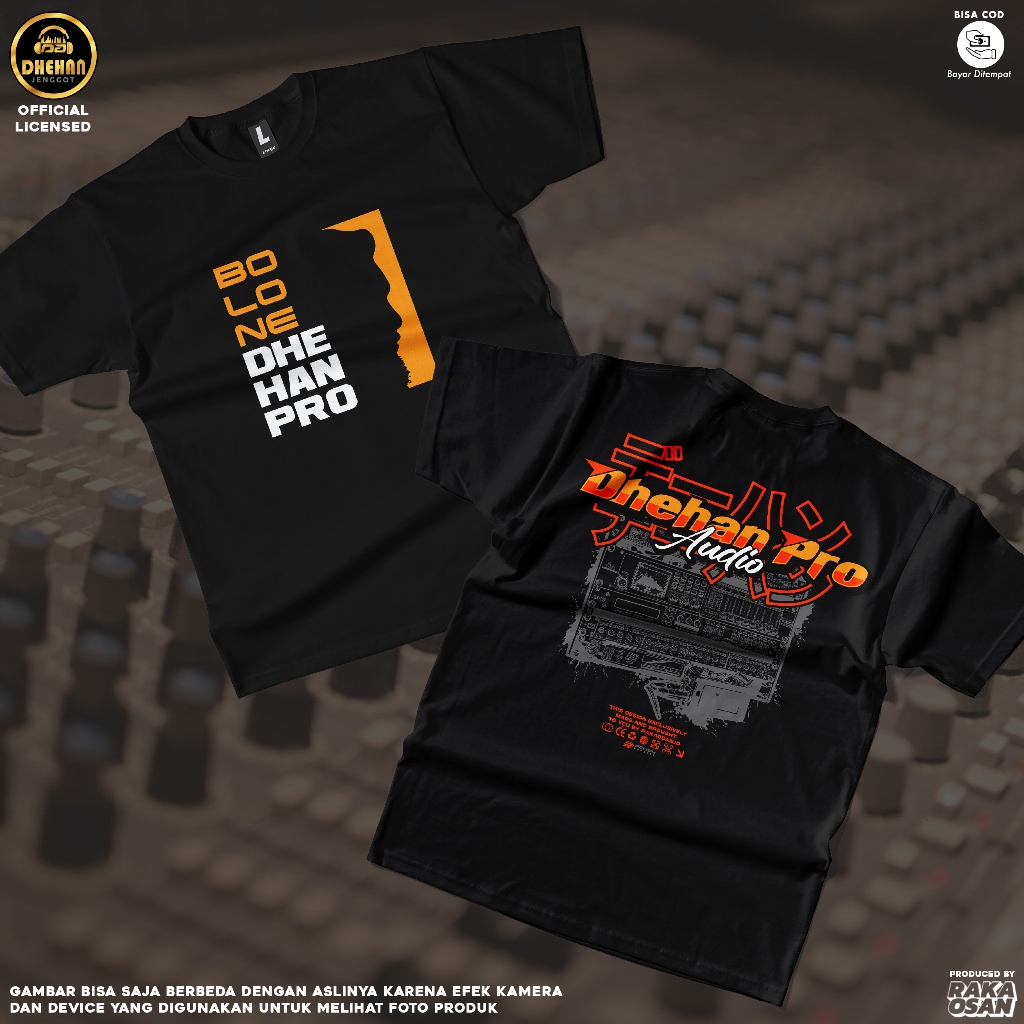 [Official] Kaos BOLONE DHEHAN PRO - Kaos SOUND System Pria Wanita Combed 24S Mahesa Adella Simpatik 