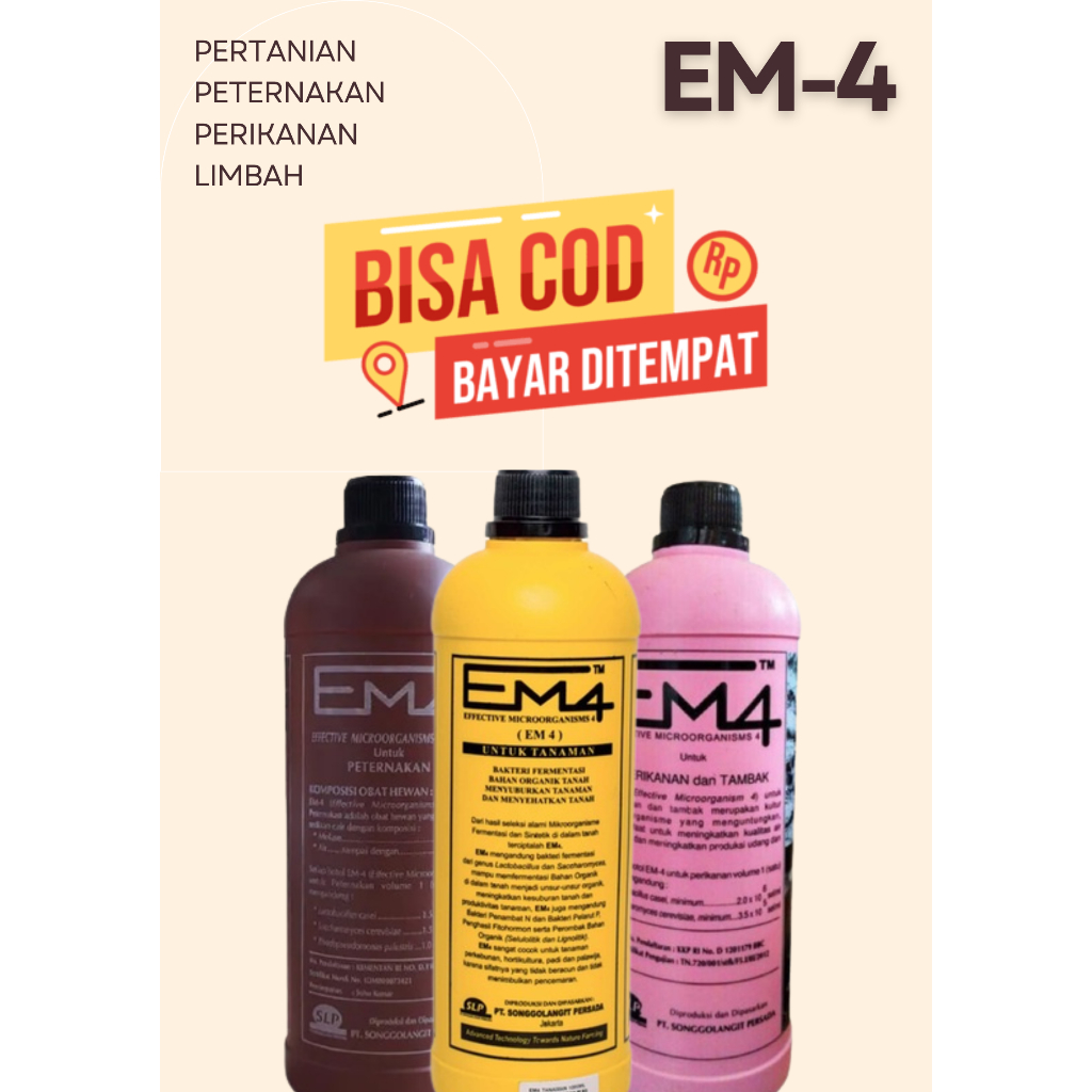 EM4 PERTANIAN | PETERNAKAN | PERIKANAN | LIMBAH | EM4
