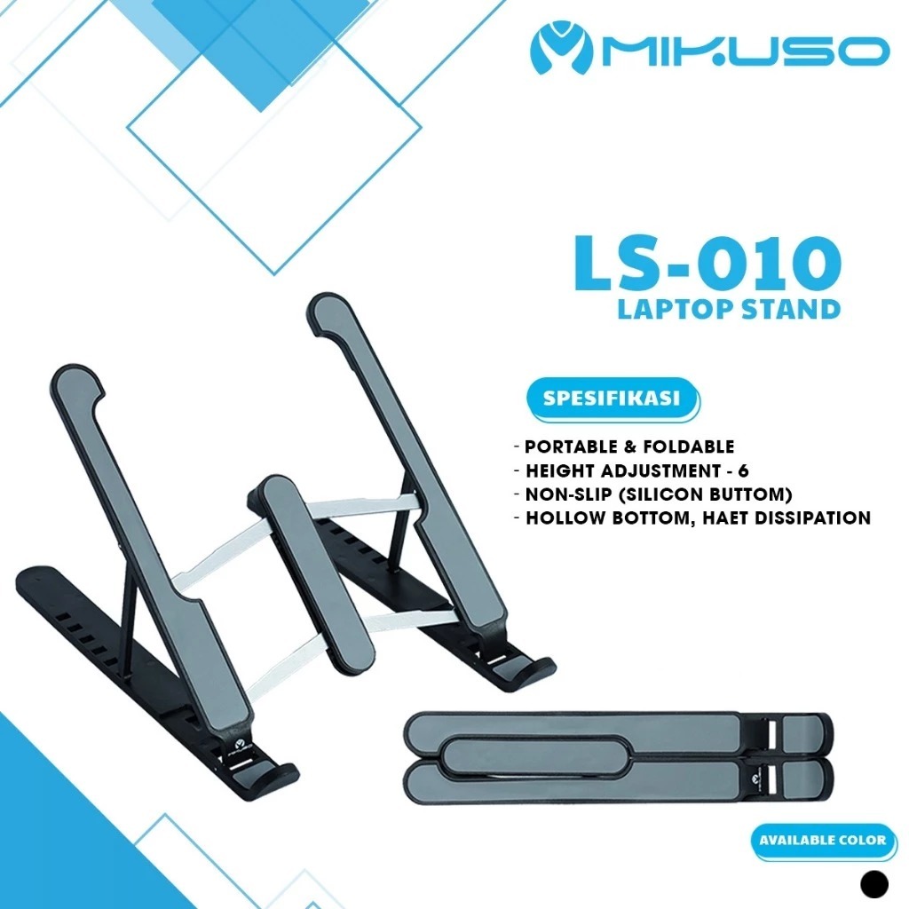 Mikuso LS-010 Laptop Stand Portabel Hitam