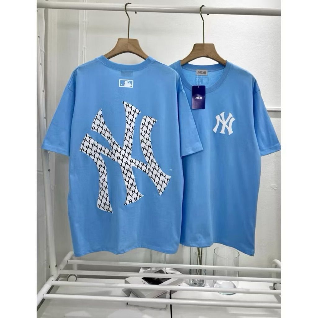 Kaos NY MLB Import Super Premium High Quality Unisex Pria Wanita