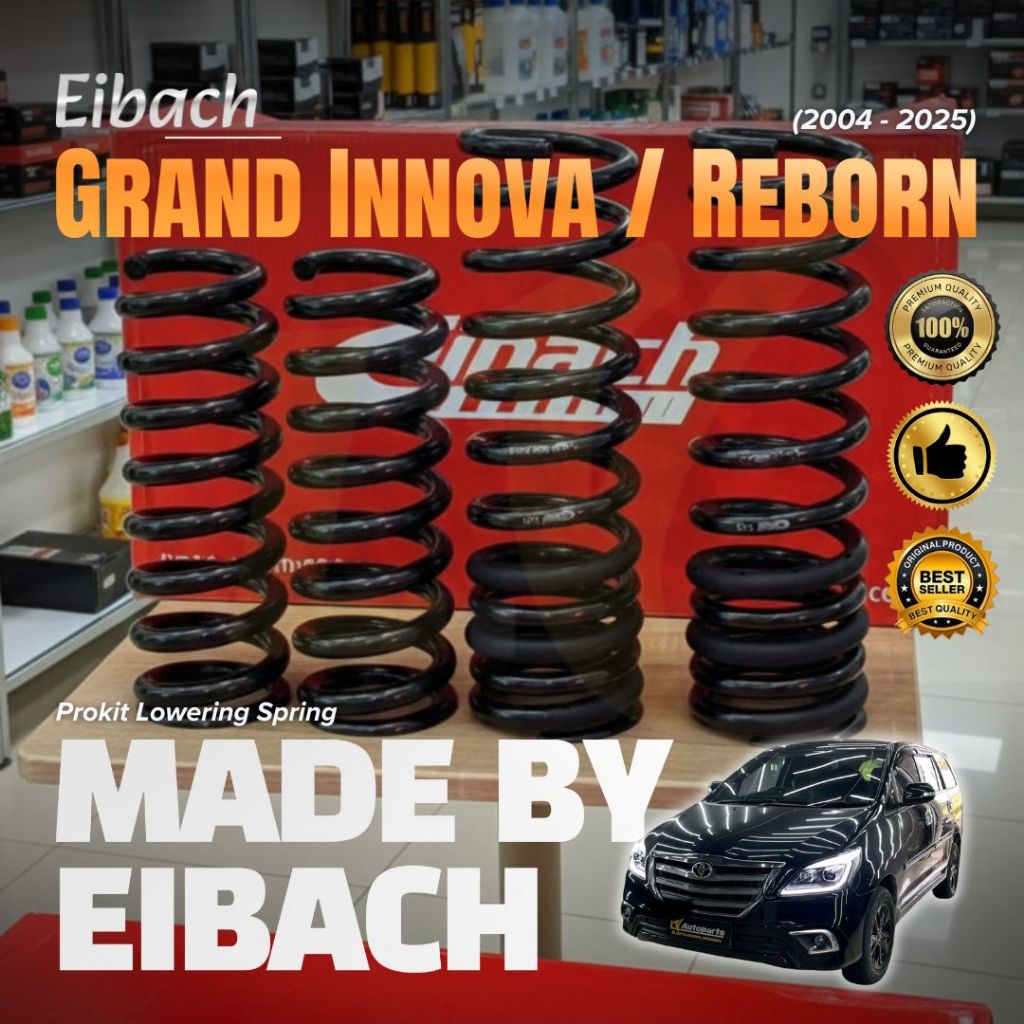 GRAND INNOVA / INNOVA REBORN (2004 - 2025) - EIBACH PROKIT LOWERING SPRING - MADE BY EIBACH