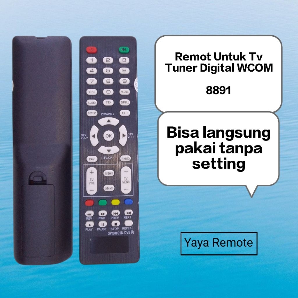 Remot remote untuk Tv Tuner Digital WCOM 8891