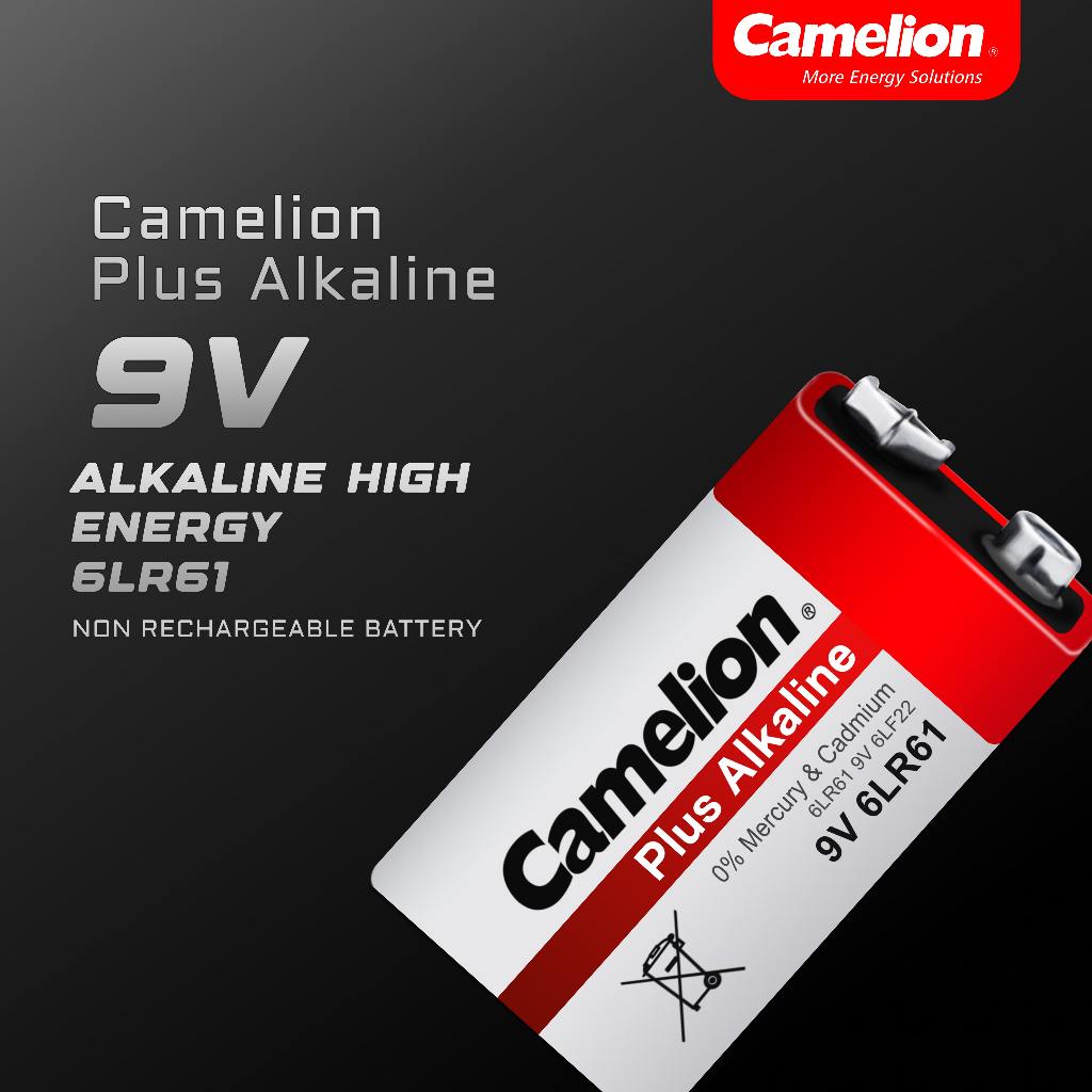 Camelion Baterai Alkaline 9V Bp1 - Baterai Kotak Camelion Alkaline