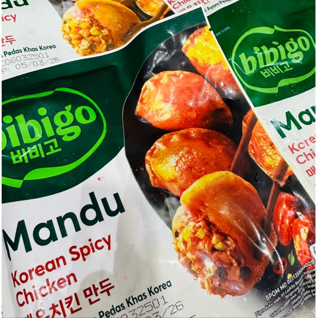 Bibigo Mandu Korea Spicy Chicken 180gr