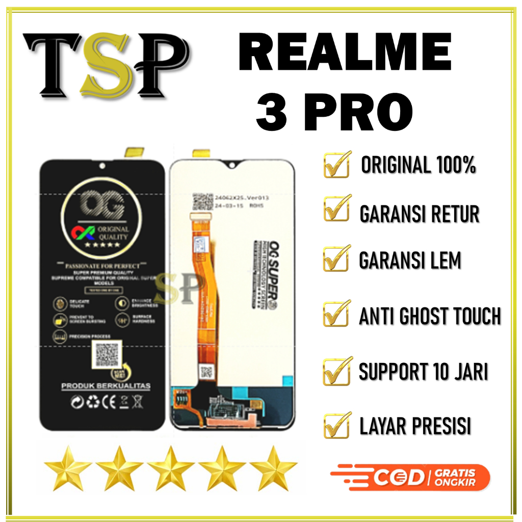 ORIGINAL 100%  LCD REALME 3 PRO LCD ORIGINAL 100%