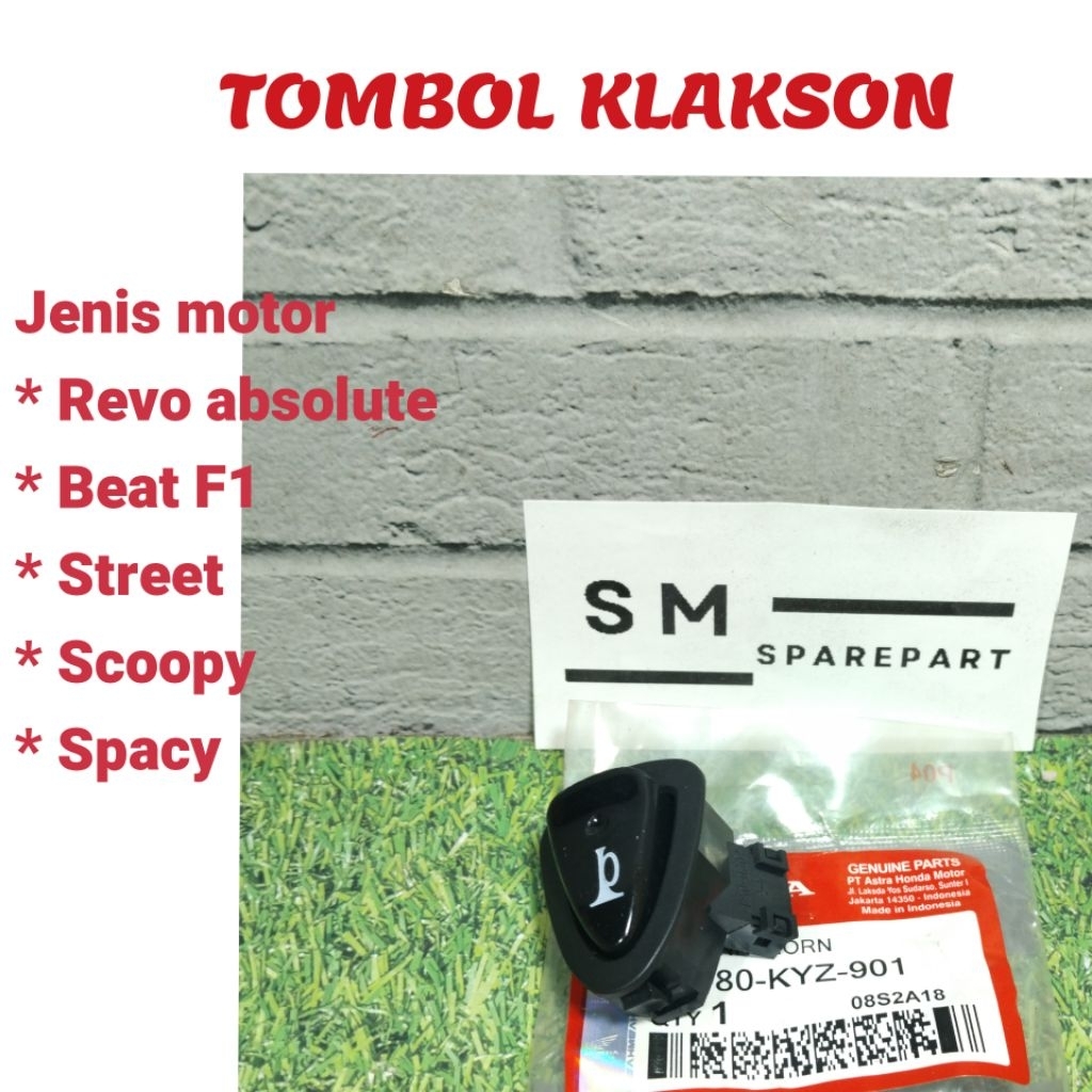 Saklar Tombol Klakson motor honda Blade Absolute Beat F1 pop esp street scoopy spacy