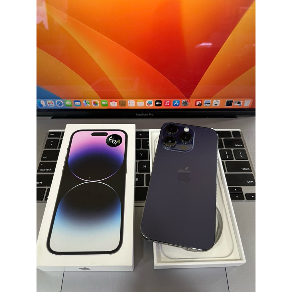 ip 14 pro 256gb garansi resmi second original fullsett