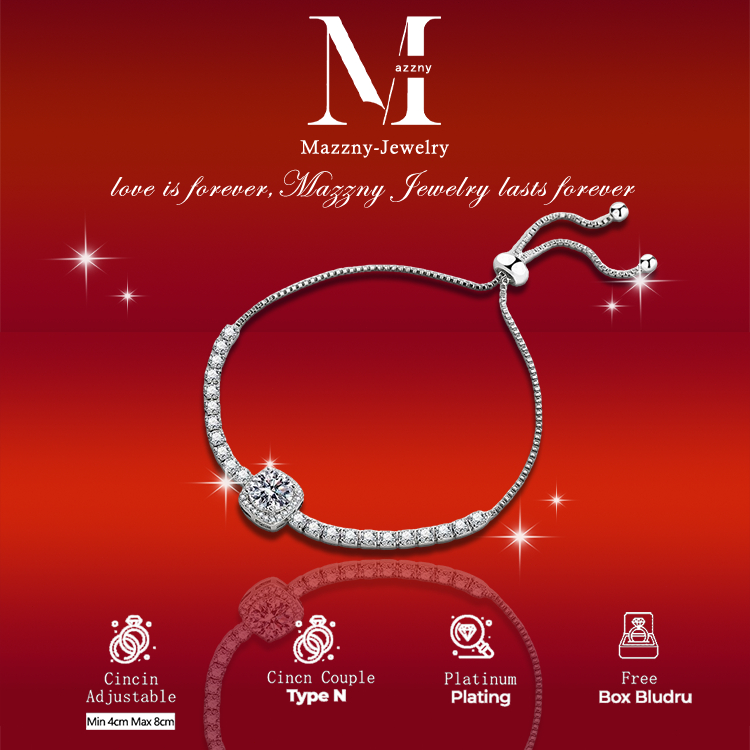 Mazzny Gelang Bunga Matahari Gelang Berlian Serbaguna Gelang Cantik Wanita Dapat Diatur Free Box