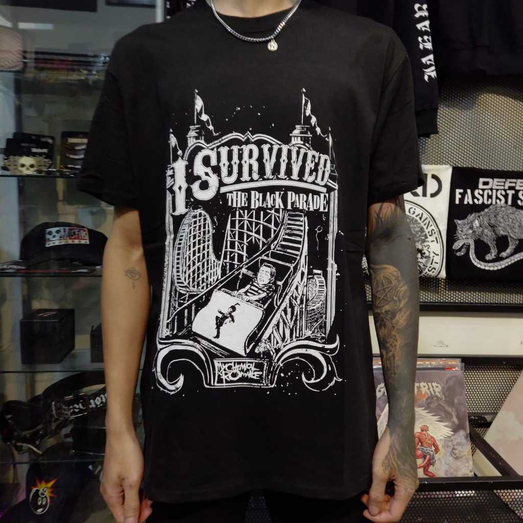 T Shirt Band Official MY CHEMICAL ROMANCE - I SURVIVED Original