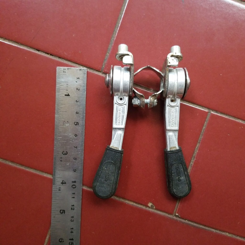 Shifter stem Shimano japan index 3x6 jepang sepeda balap mtb jadul