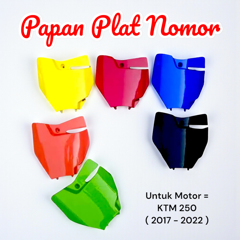 Papan Plat Nomor KTM 250 , Ktm Tahun = 2017 - 2022.