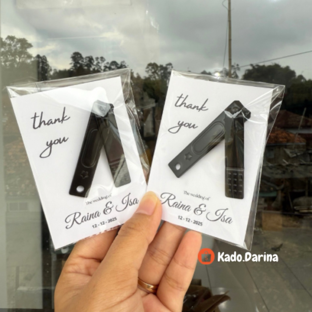 Souvenir Gunting kuku / Souvenir Pernikahan Custom Nama