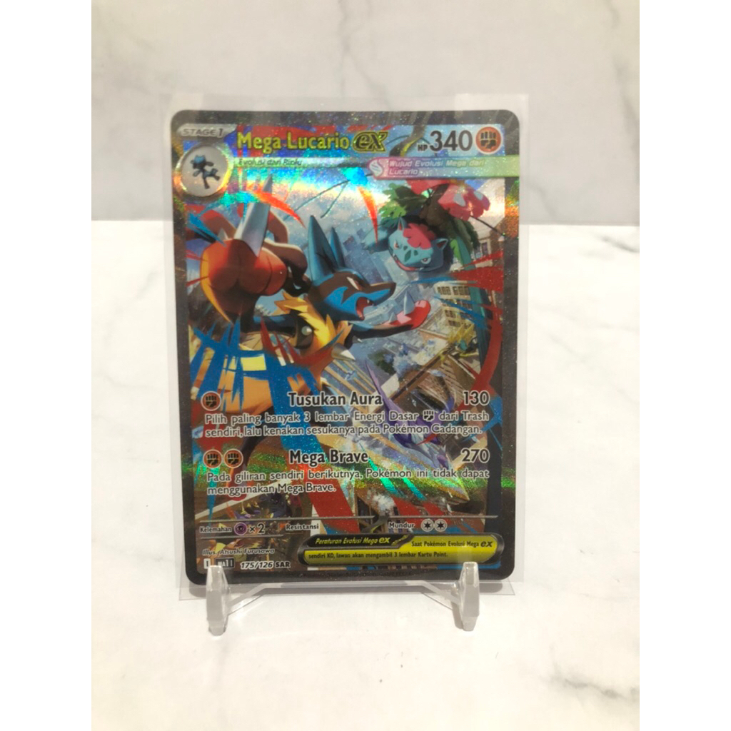 mega lucario EX SAR pokemon tcg indonesia