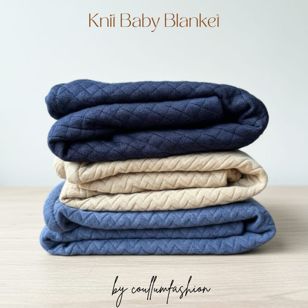Knit Baby Blanket/ Selimut Baby Newborn Lembut/Selimut Bayi Polos
