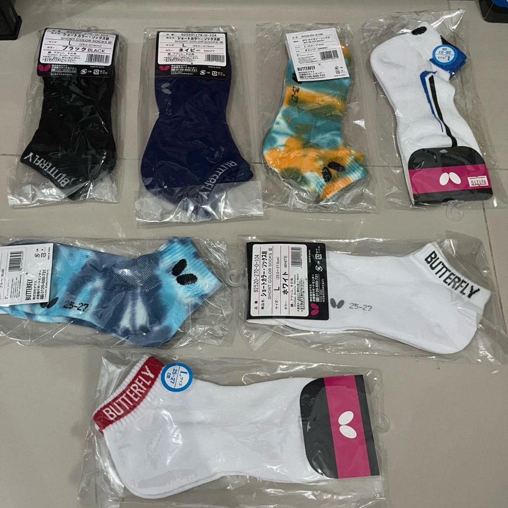 Butterfly Kaos Kaki Pingpong Tenis Meja Original