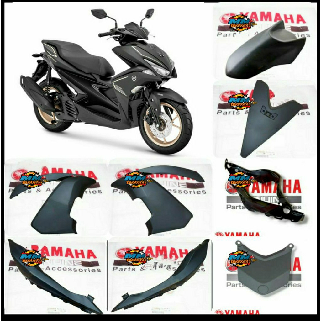 FULL BODY HALUS AEROX 155 OLD HITAM DOFF ORIGINAL YGP