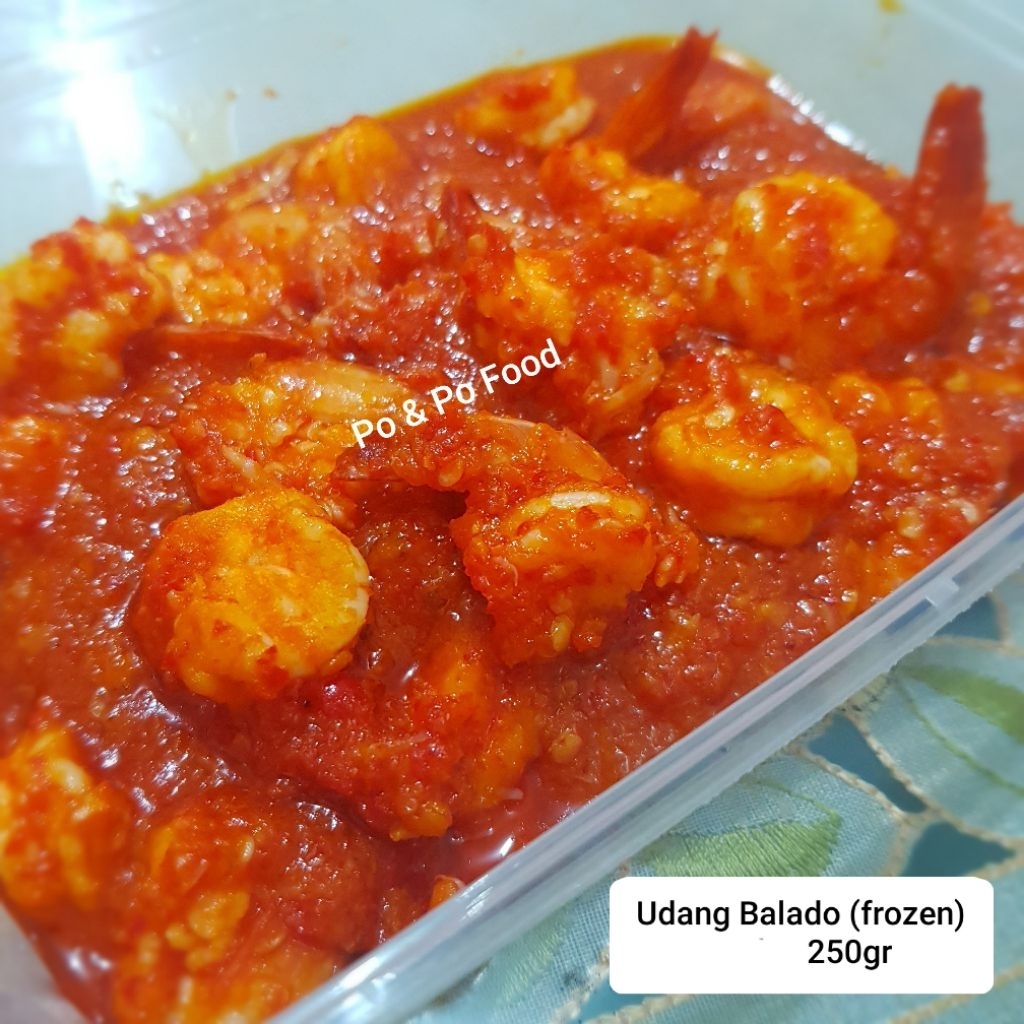 Udang Balado 250gr Frozen | Udang Kupas Sambal | Lauk Frozen Praktis Home Made Sayur Rumahan Sambala