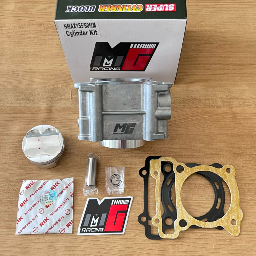 blok bore up block nmax aerox 60 62 63 65 casting ori mg racing taiwan