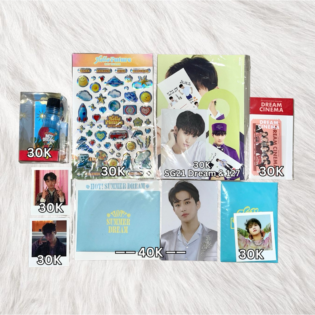 MD Merchandise NCT DREAM & NCT 127 (Mark, Haechan) – Keyring Hot Sauce, Polaroid Event Favorite Stic