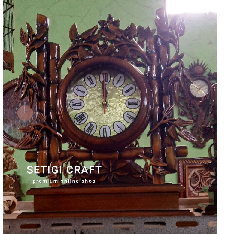 Jam Kayu Jati Jam Meja