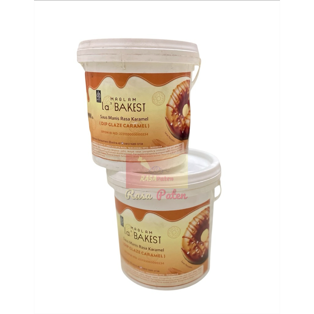 GLAZE CARAMEL 1 kg Maglam La'Bakest Halal BPOM RI Selai Premium Makanan Kue