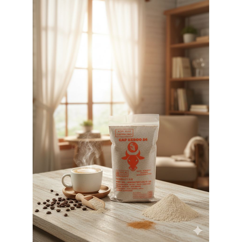 KOPI CAPCIN KEBOO 54 HARGA PAKET 1 KG DAPATNYA 250 GRAM X 4 BUNGKUS COCOK UNTUK USAHA MINUMAN KEKINI