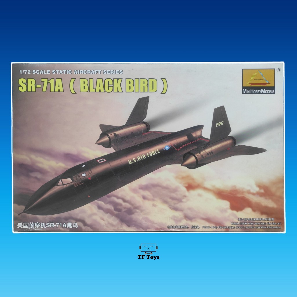 [Tf toys] Model kit Mokit Pesawat Boeing SR71 SR-71 Blackbird 1:72 1/72