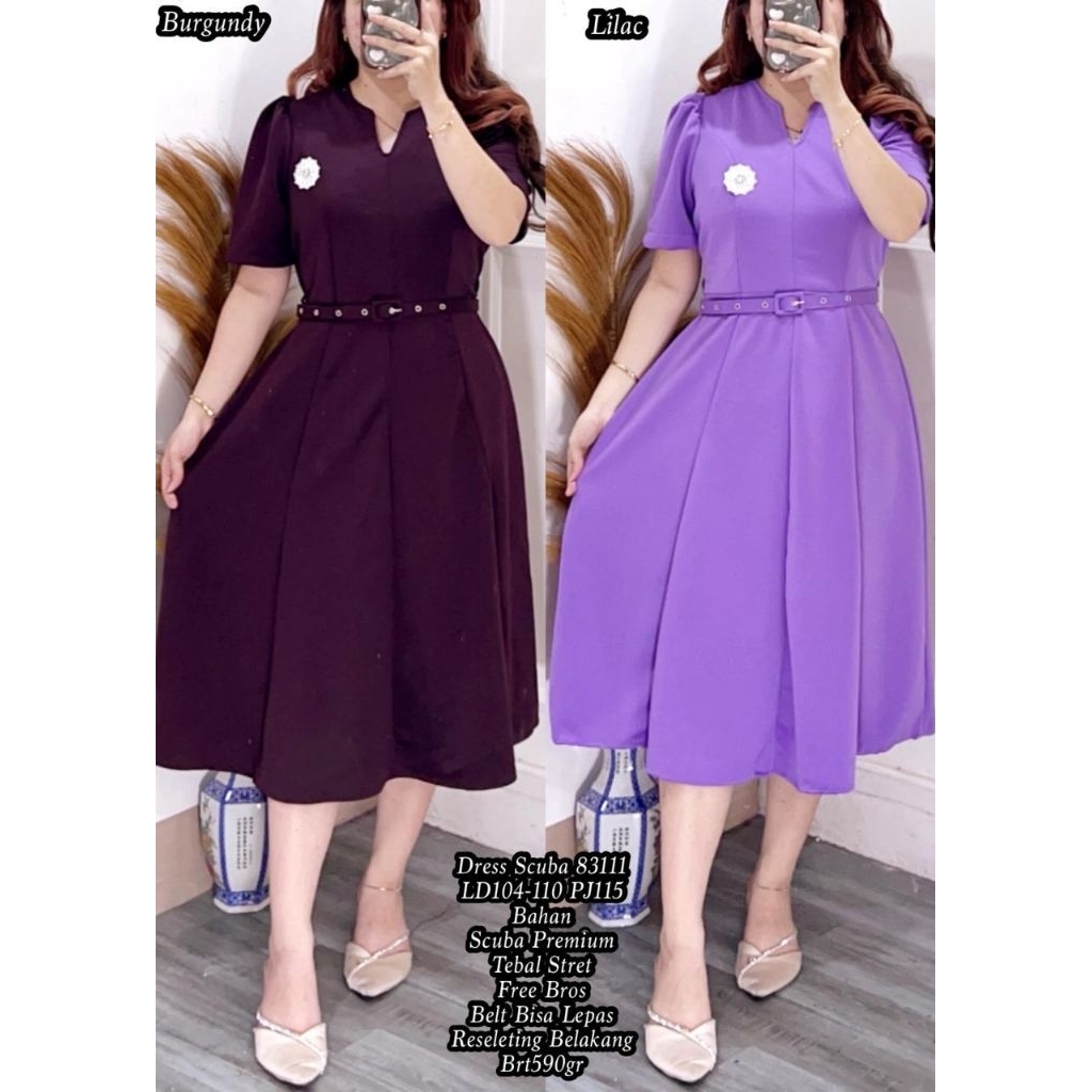 001 BERGUN FER 83111 DRESS SCUBA WANITA IMPORT / READY / REALPICT