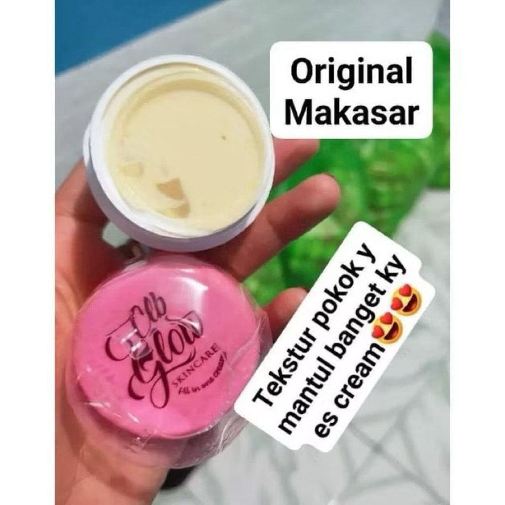 Cream Clb Glow Ori Ecer Cream ampuh memutihkan wajah memudarkan flek jerawat melasma bopeng dan kuli