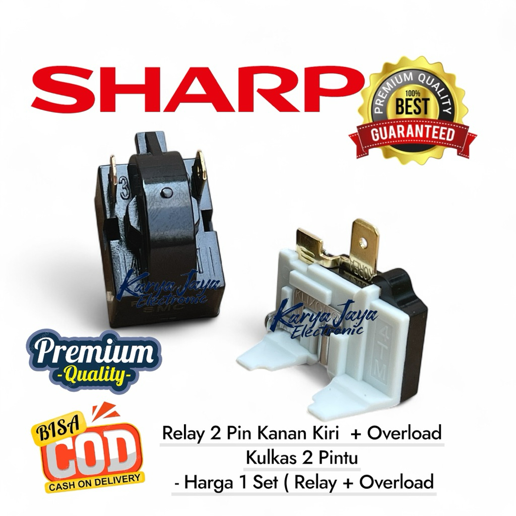 Relay Ptc Overload Kulkas Sharp 2 pintu