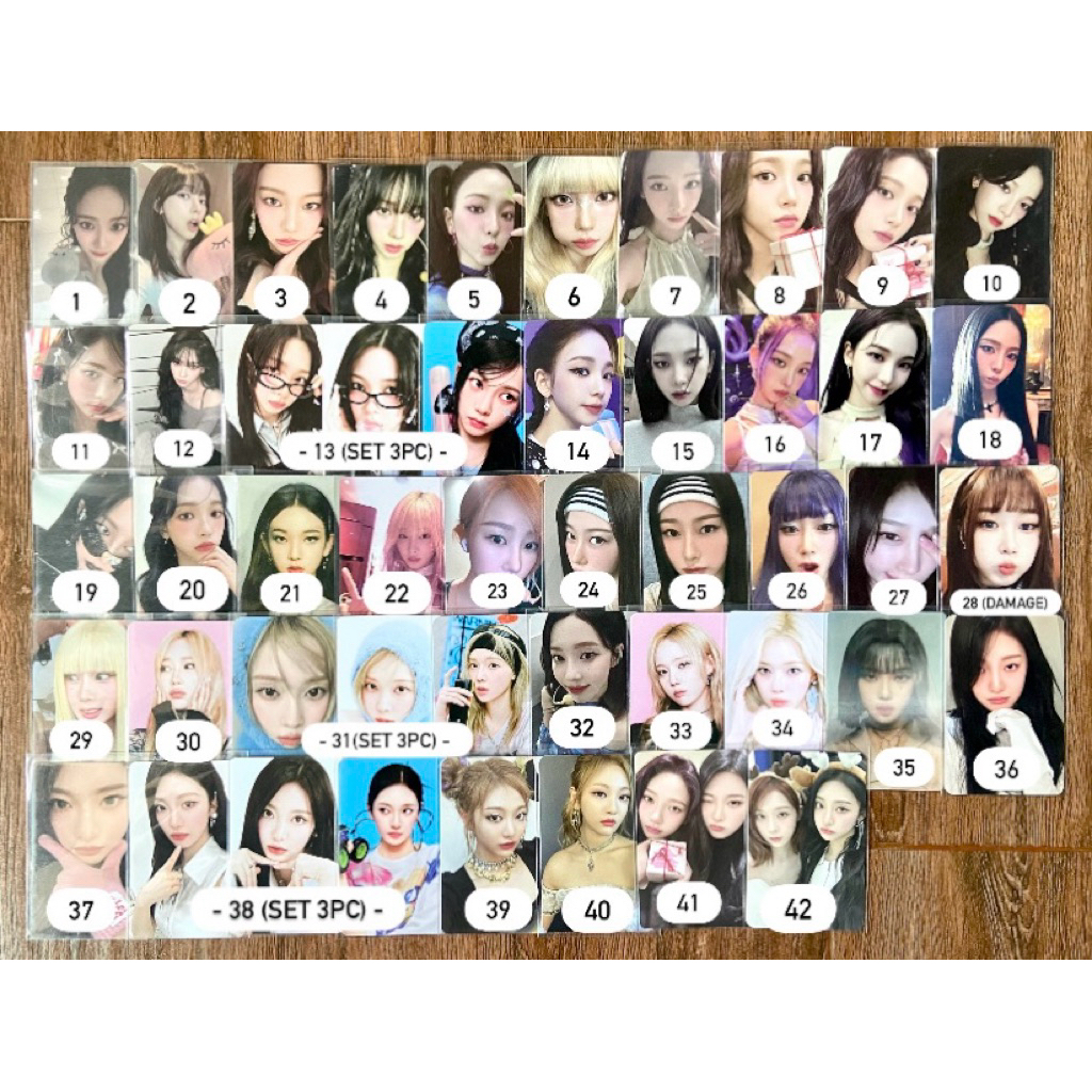 [CLEARANCE SALE] OFFICIAL PHOTOCARDS AESPA WINTER KARINA GISELLE NINGNING UNIT PINK CHRISTMAS POB AL
