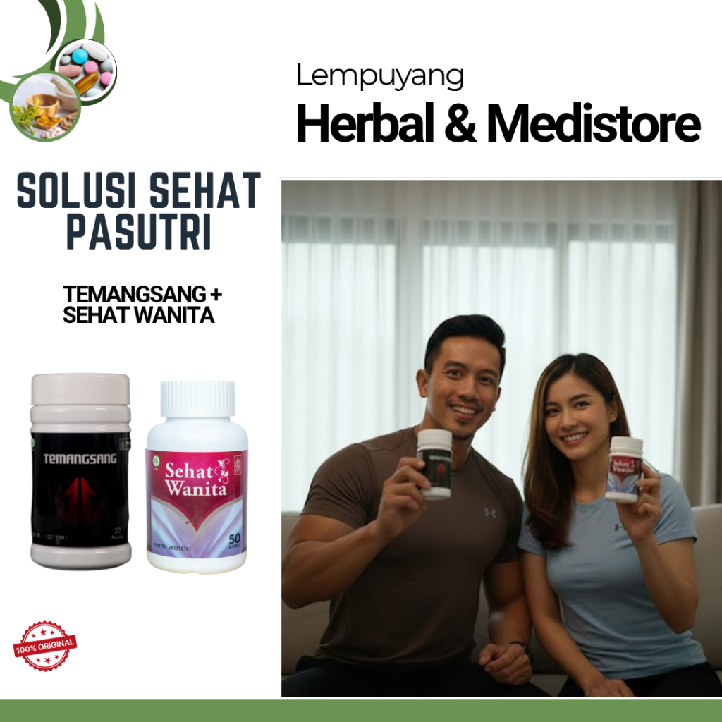 Paket Solusi Herbal Pasutri Sehat Wanita & Temangsang – Suplemen Herbal Suami Istri Sehat BPOM