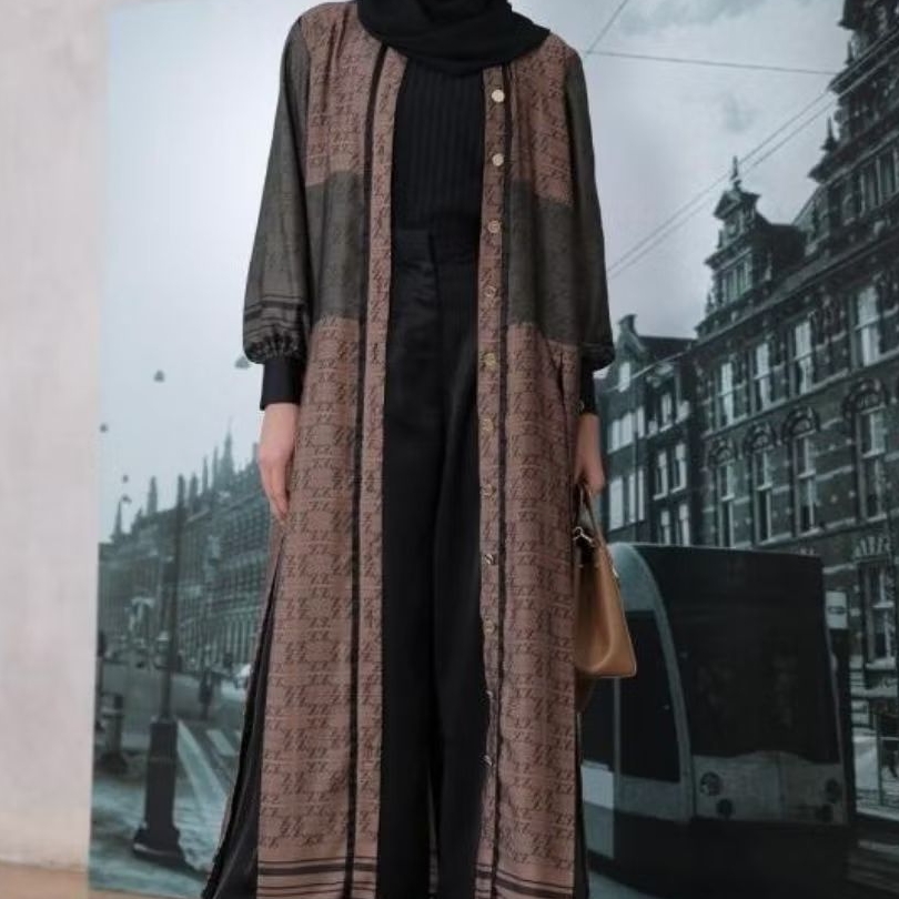 {SOLD} RARE ITEM-NEW 2in1 BISA JADI DRESS ATAU OUTER ZS ZASKIA SUNGKAR MONOGRAM BERTEBARAN DI SELURU