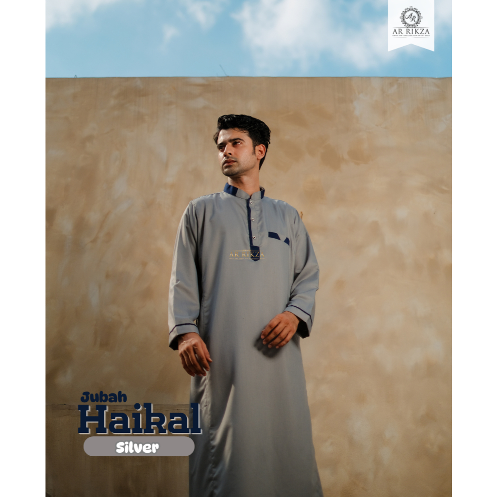 Jubah Pria Gamis Pria Polos Kombinasi Jubah Laki Laki Jubah Gamis Haji Umrah Katun Toyobo Nyaman Ade