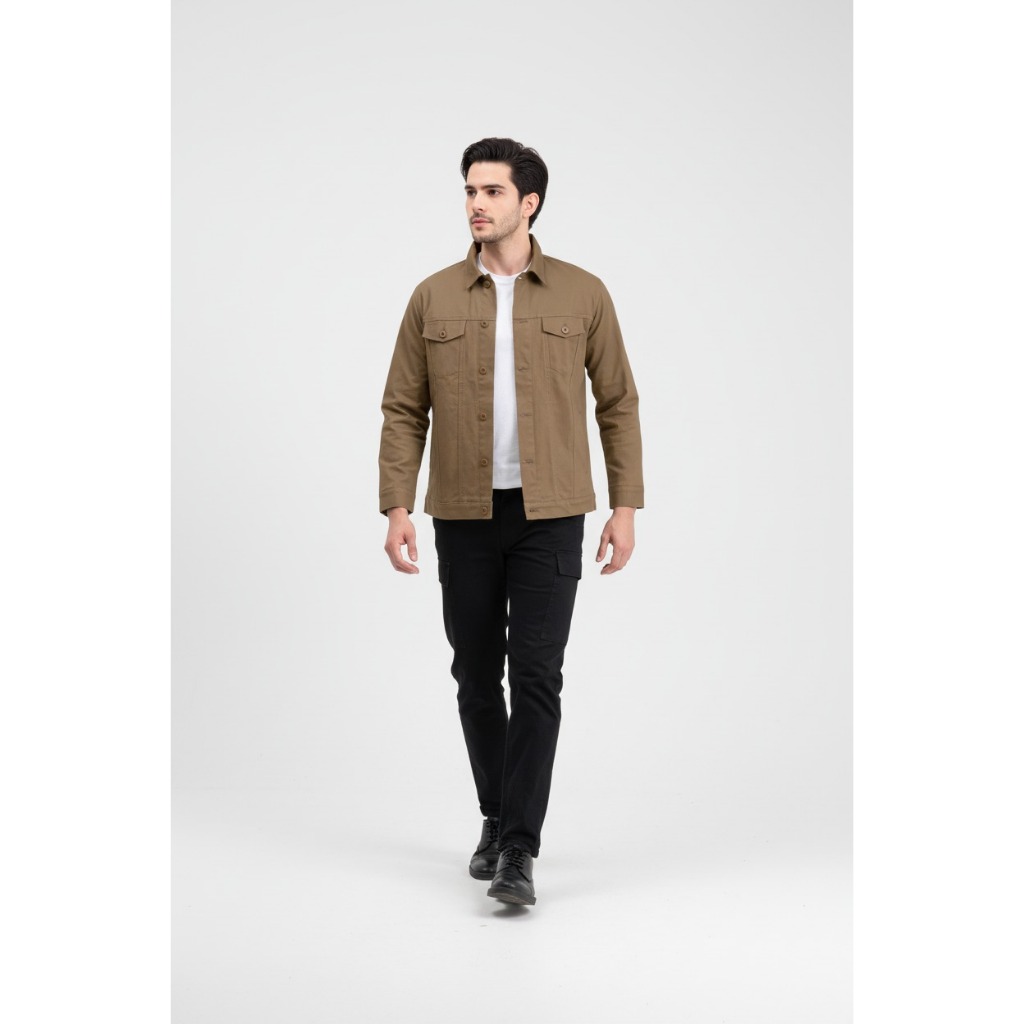 Jaket Trucker Pria Canvas