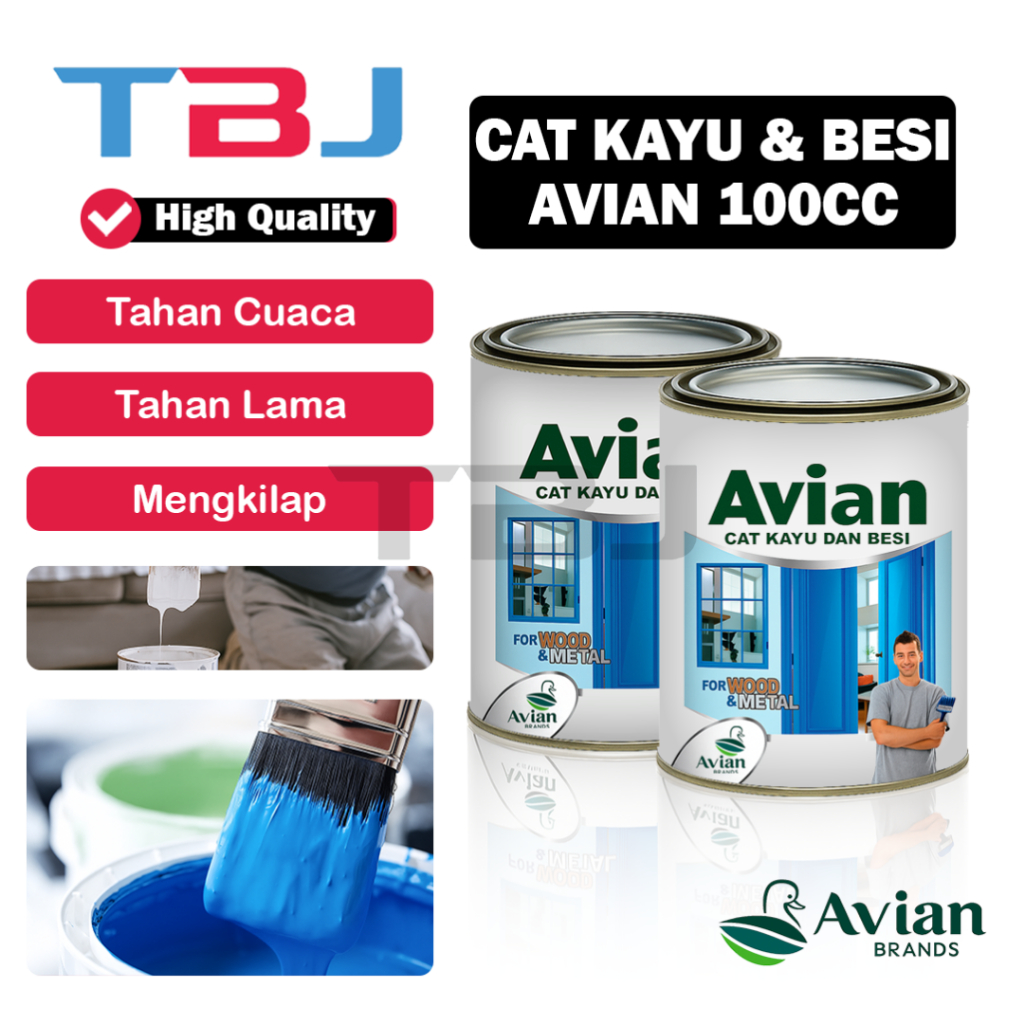 Cat Besi Cat Kayu Cat Avian Cat Kayu dan Besi100cc ORIGINAL AVIAN 100%
