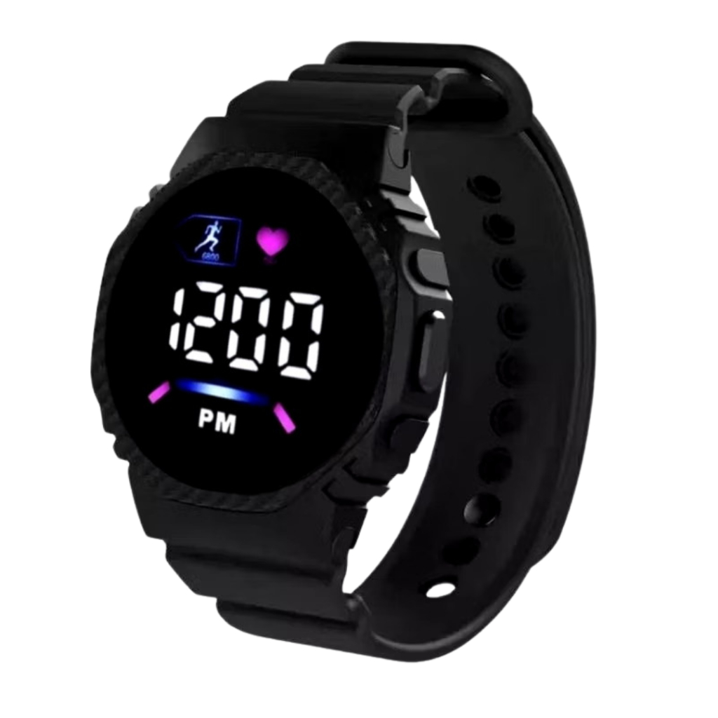 jam tangan anak cewek anti air digital led rubber sd smp