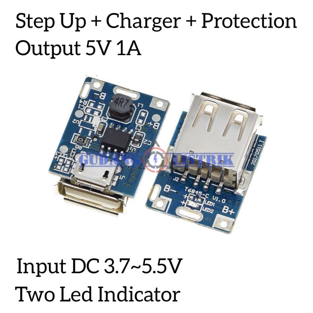 Mesin Module Charger 5V 1A 1 Slot Usb DIY Micro Usb Charger