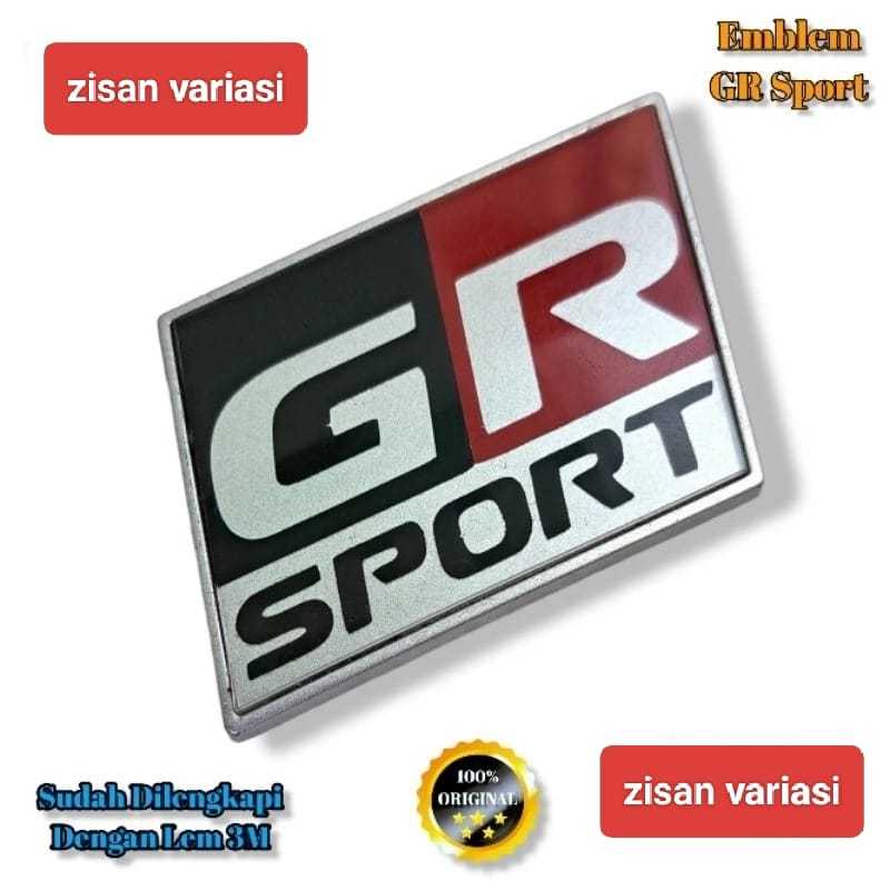 EMBLEM GR SPORT TOYOTA / LOGO EMBLEM GR SPORT TOYOTA ORIGINAL