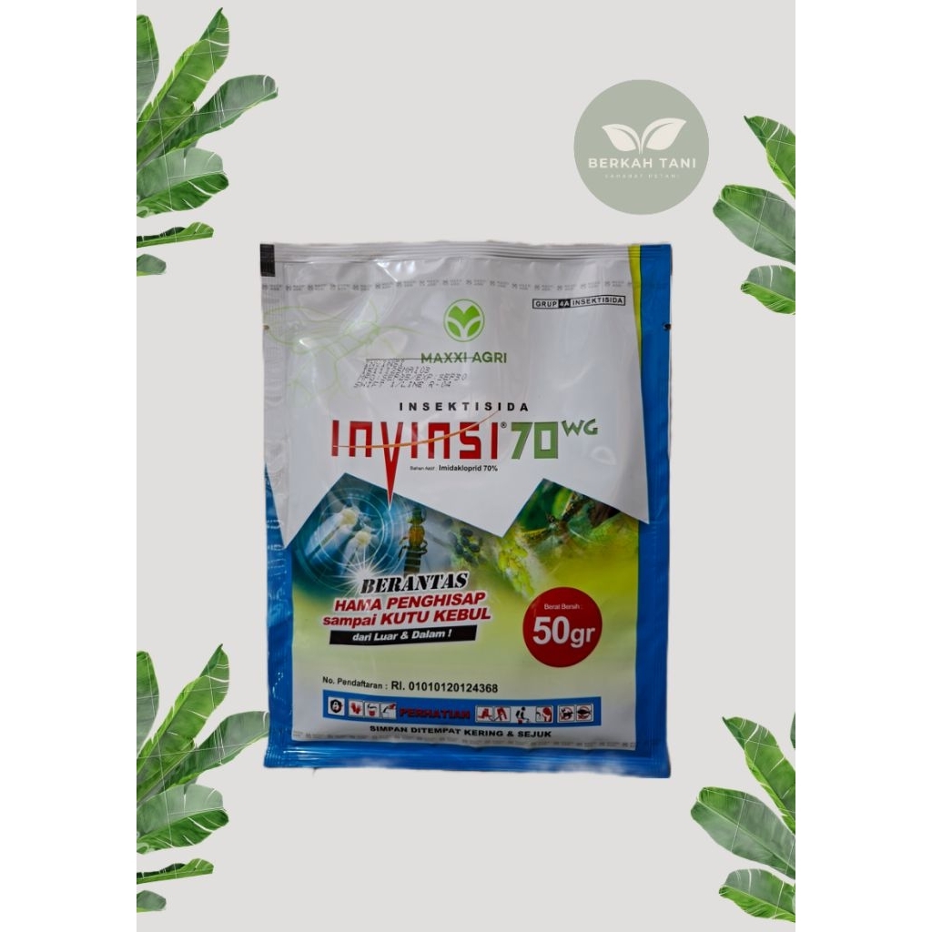 invinsi insektisida 70wg 50gr imidakloprid untuk hama trips,kutu kebul