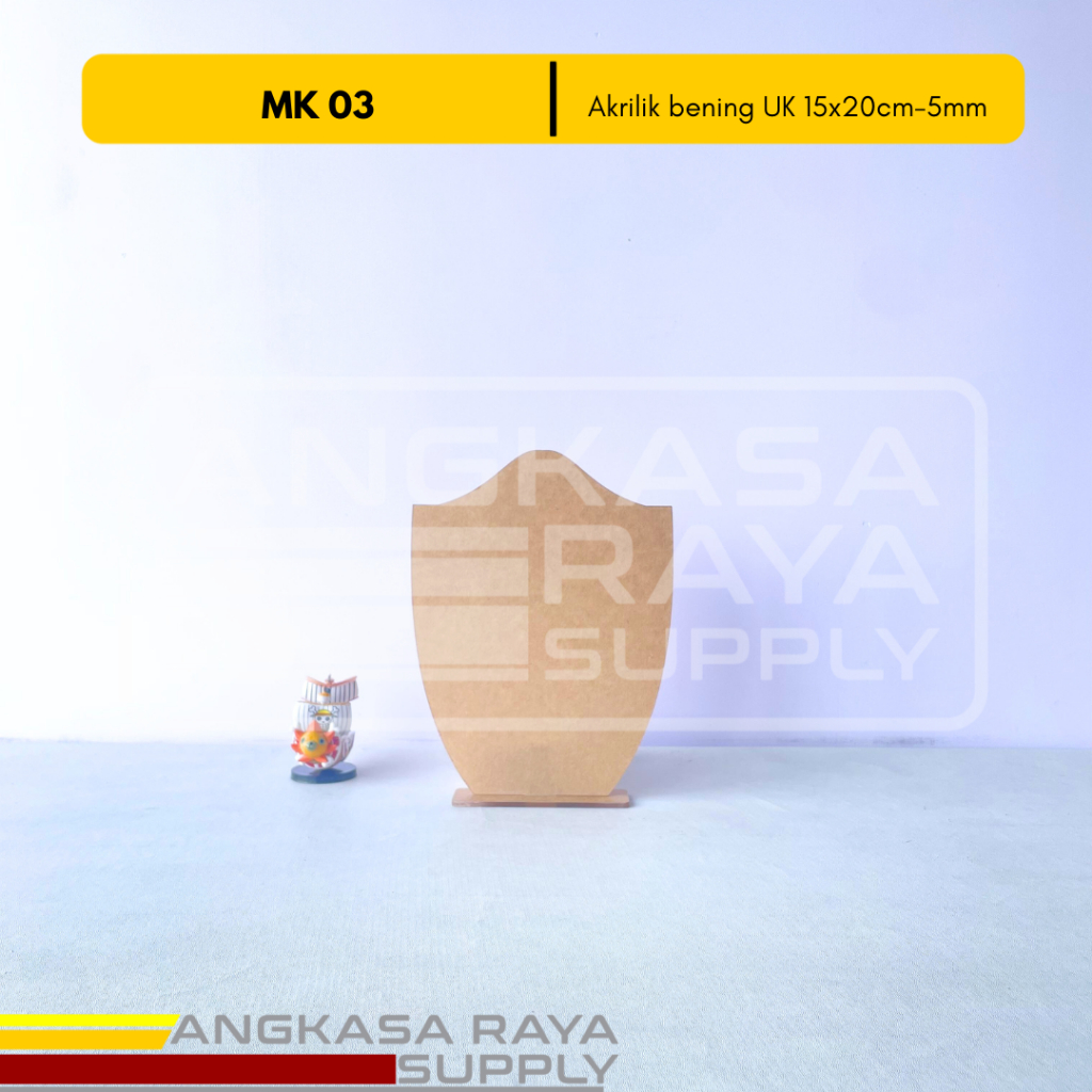 Plakat Vandel Polos Akrilik 15x20cm tebal 5mm/ Plakat Polos Wisuda