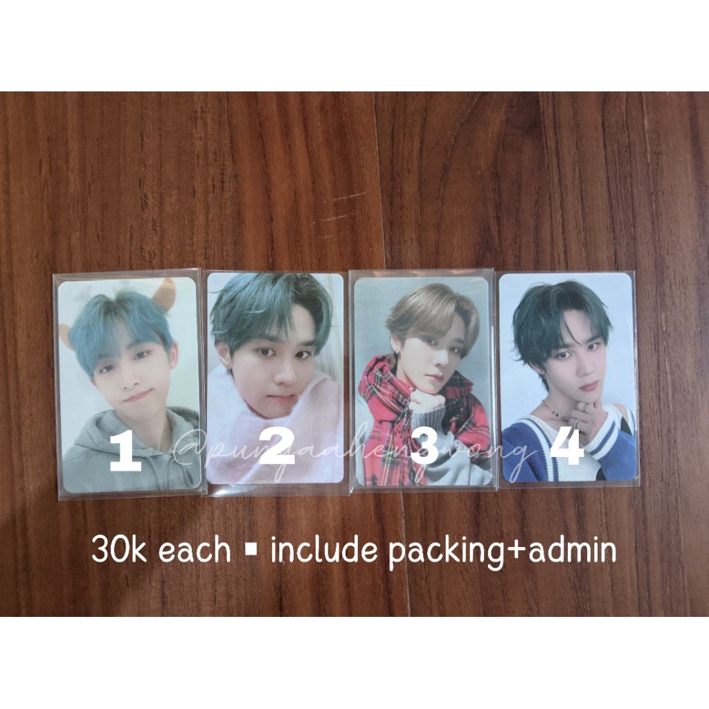 photocard Kun winwin WayV pink Christmas SMtown PC